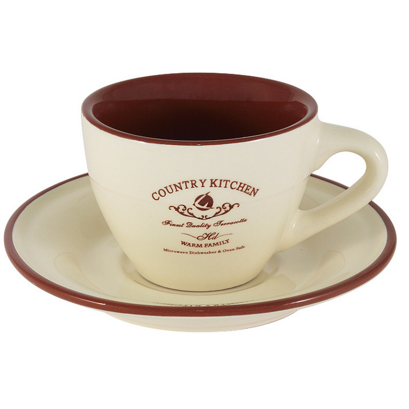 Чашка с блюдцем Terracotta 