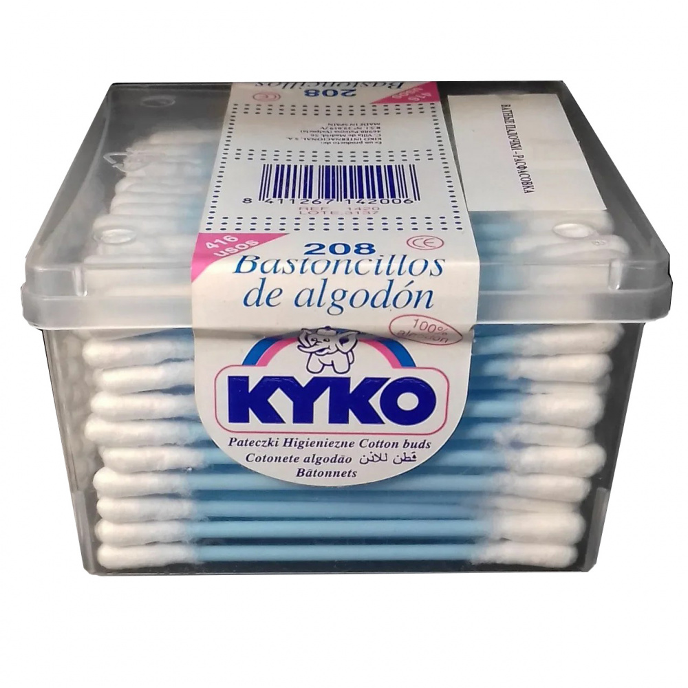 Ватные палочки Kyko, 208 штук
