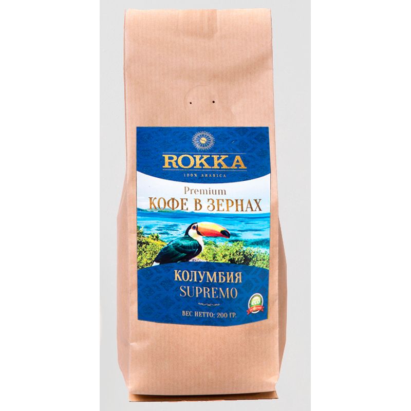 

Кофе в зернах Rokka "Колумбия Supremo", 200 г