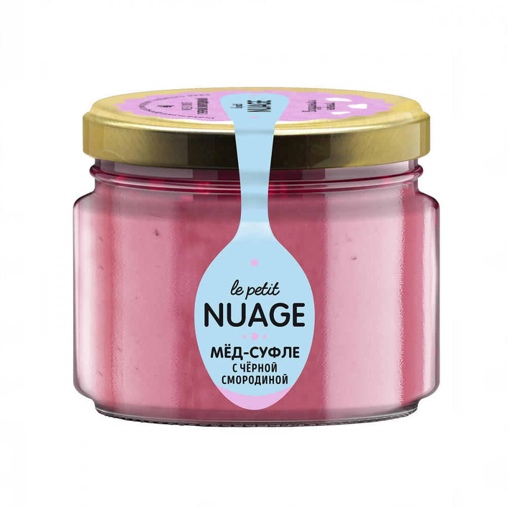 Мед-суфле Le petit nuage, с черной смородиной, 215 г
