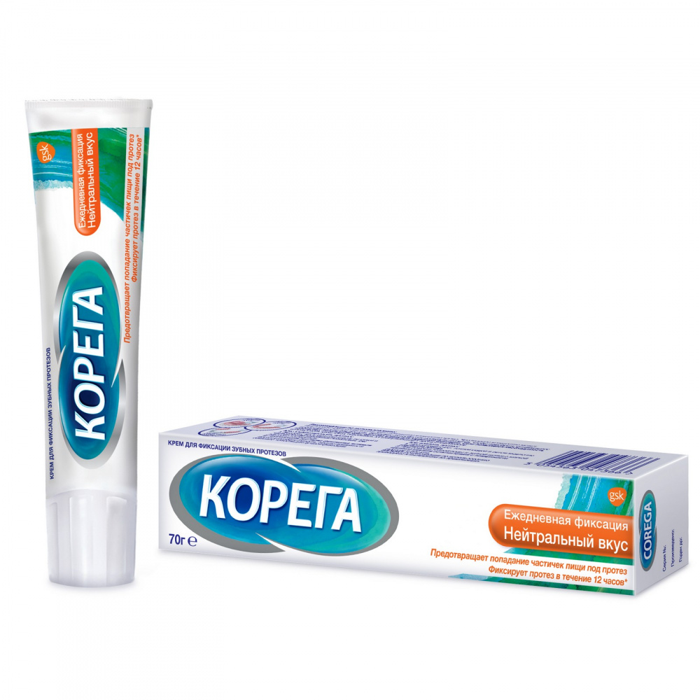 Крем для фиксации зубных протезов Корега 