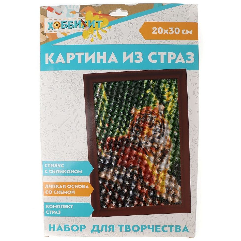 

Картина из страз Хоббихит, стразы, основа, стилус, 20х30 см (арт 281.156_17)