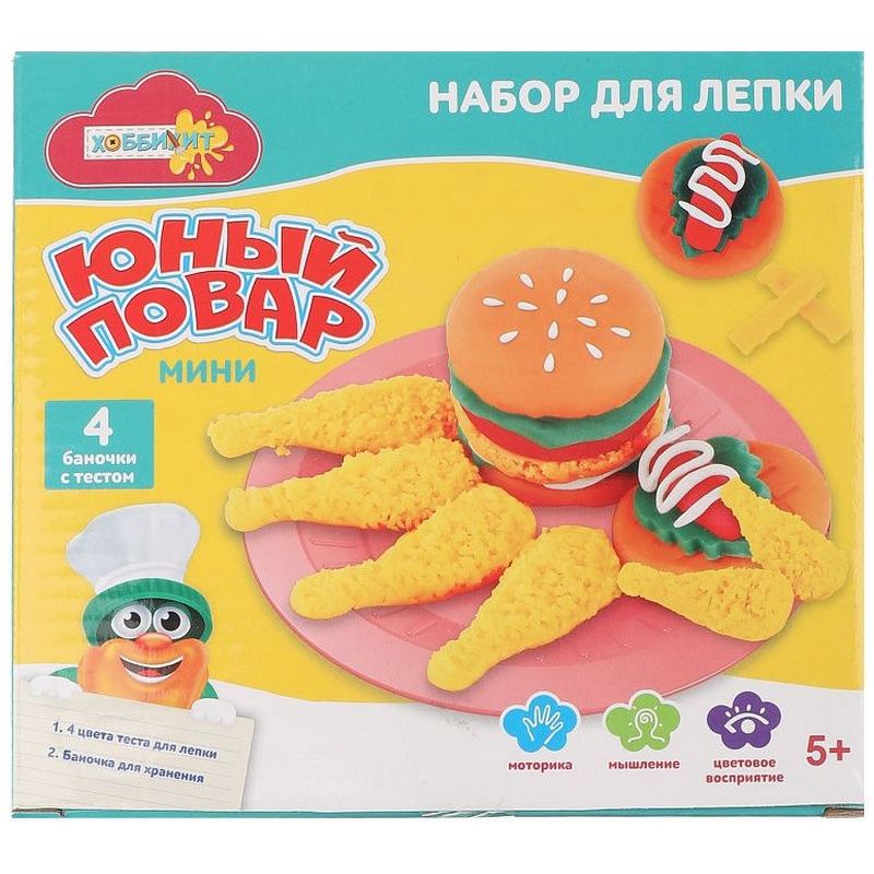 

Набор для лепки Хоббихит "Юный повар мини | Курица", 8 предметов