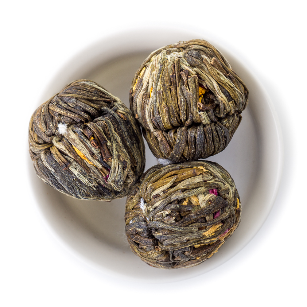 Китайский зелёный связанный чай Бу Бу Гао Шэн (Шаг за шагом поднимаешься выше)