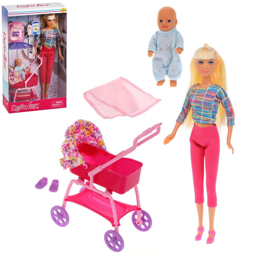 

Набор игровой Defa "Lucy | На прогулке", 2 куклы, 4 аксессуара (арт 8358a)