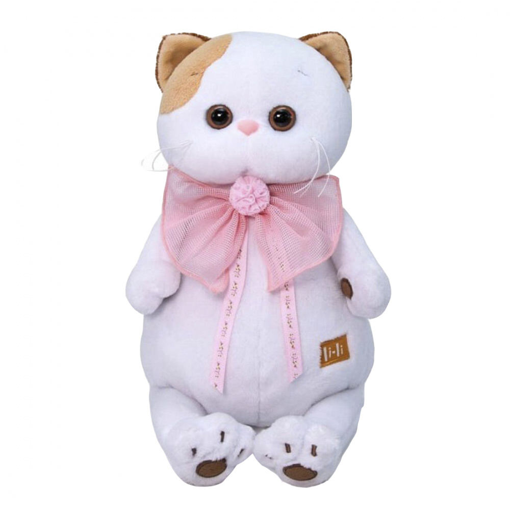 

Мягкая игрушка "Кошечка Ли-Ли с розовым бантом", 24 см, ТМ "BudiBasa"