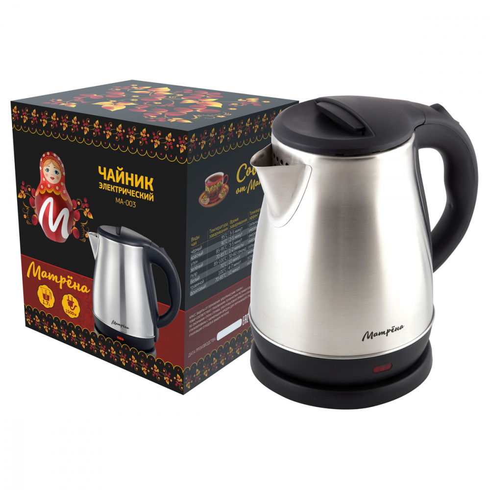 Чайник электрический Матрёна MA-003 17 л 2200 Вт 117100₽