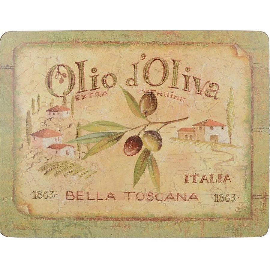 

Набор подставок Creative Tops "Olio D Oliva", 6 шт, 23x30 см