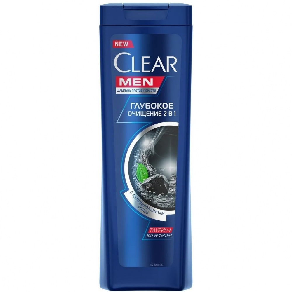 

Шампунь для волос Clear "Men | 2 в 1 Глубокое очищение против перхоти", 200 мл