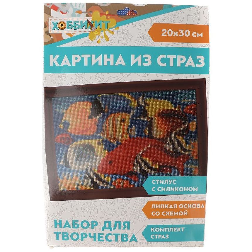

Картина из страз Хоббихит, стразы, основа, стилус, 20х30 см (арт 281.156_19)