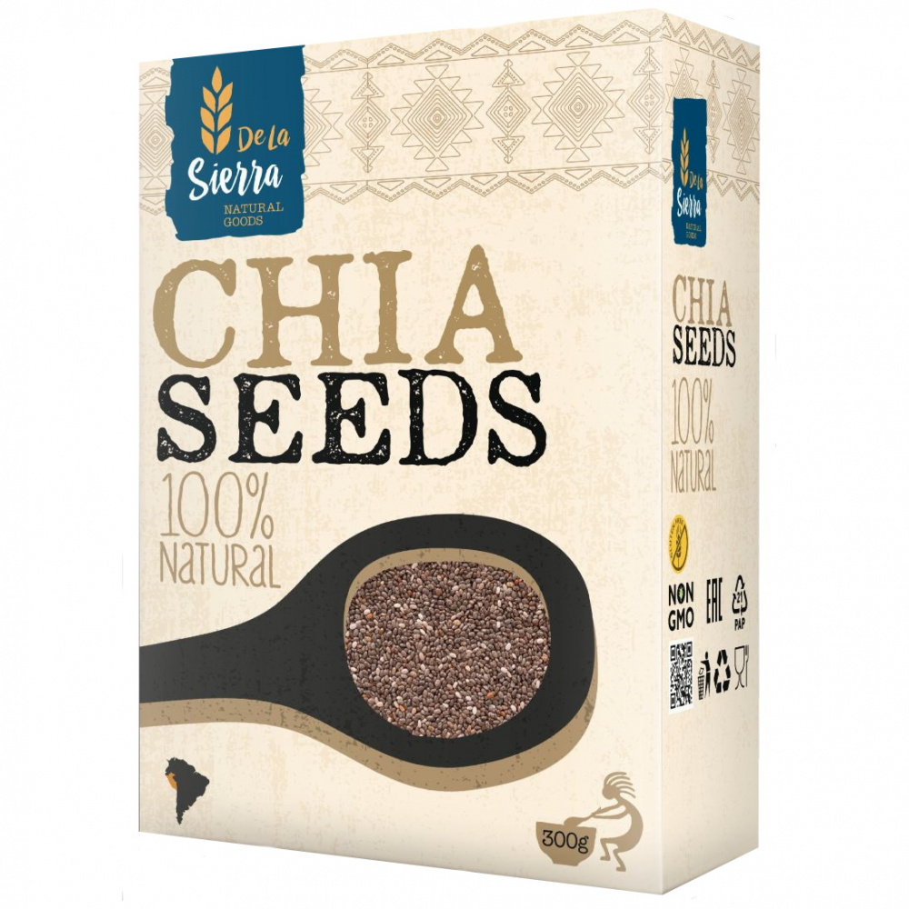Семена чиа ТМ De La Sierra, черные, 220 г