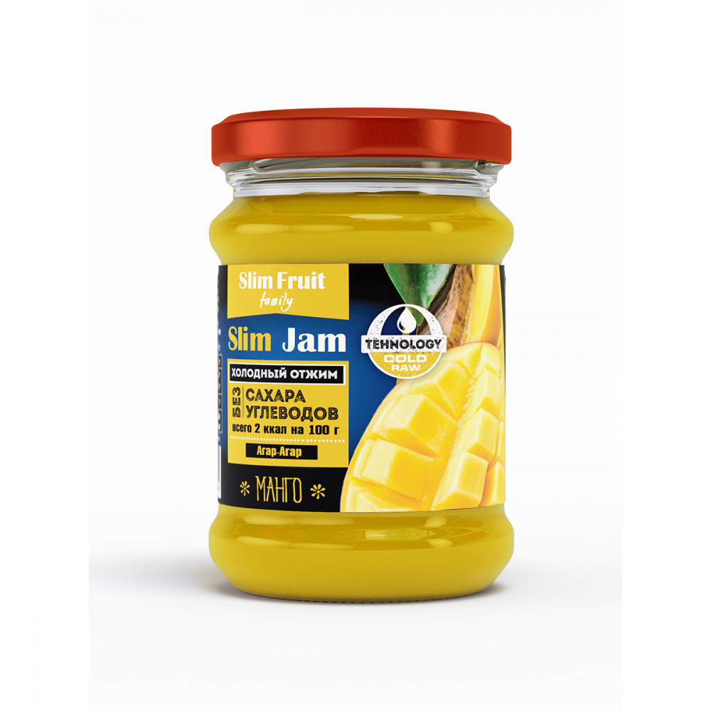 

Низкокалорийный джем Slim Fruit "Slim Jam | Манго", 250 мл