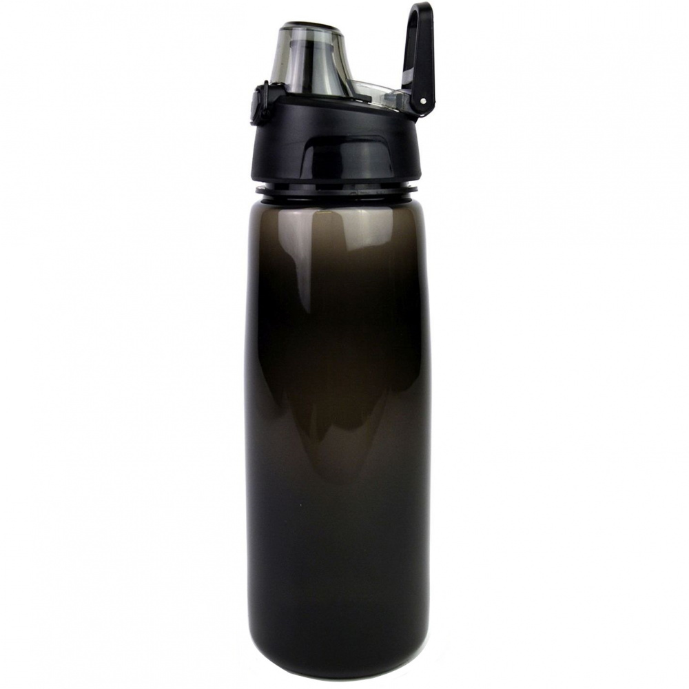 Бутылка спортивная Wowbottles с автоматической крышкой, чёрная, 750 мл