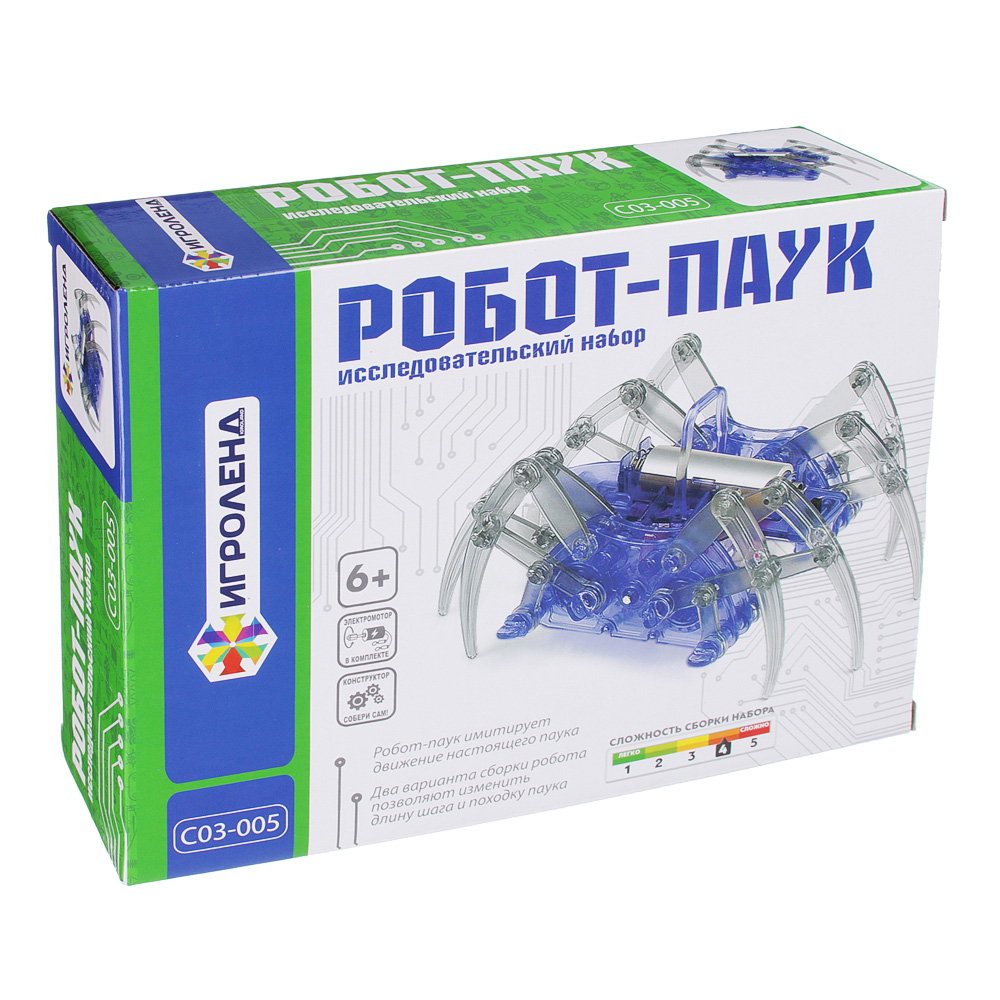 

Конструктор робототехника Игроленд "Робот паук", пластик