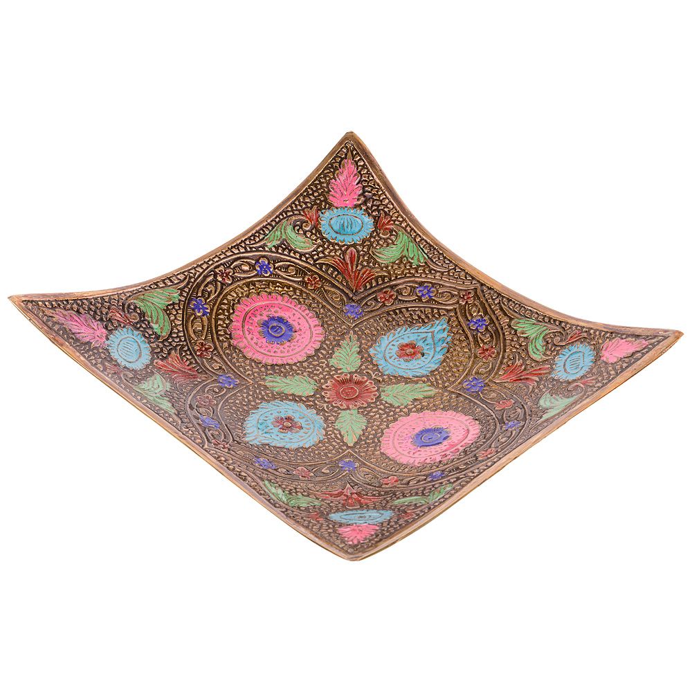 

Блюдо Lefard, 13x13x4 см, латунь, цветная эмаль (арт 877-508)