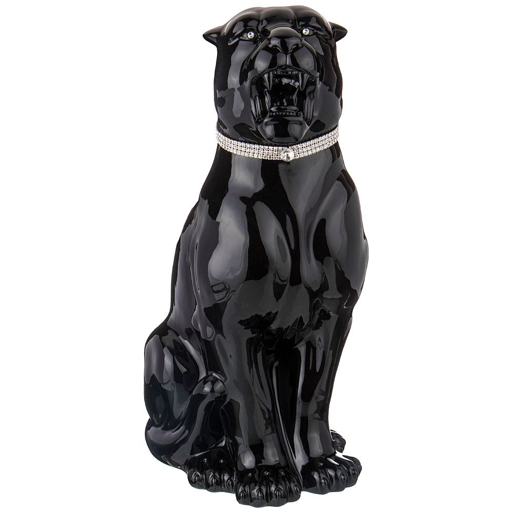 

Декоративная керамическая статуэтка Ceramiche Boxer "Багира сваровски", 30x23x55 см (арт 293-100)